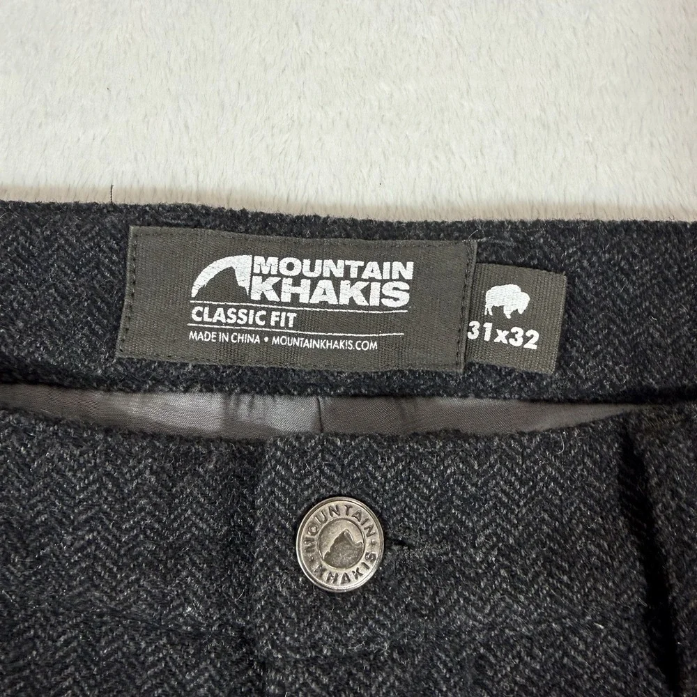 Mountain Khakis Men's Wool Blend Archer Herringbone Pant Modern Fit 31X32
